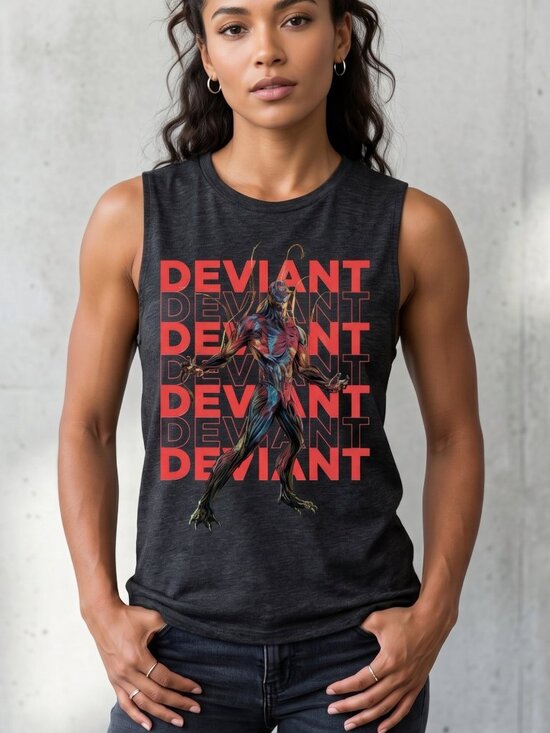 Marvel Tops - NWT | Marvel Eternals Deviant Tank Top | Next Level Apparel | Charcoal | Large